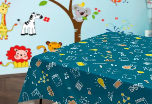 [00000006] Nappe Enfants Pique-Nique ou Éducative - Plusieurs Motifs Fun et Colorés